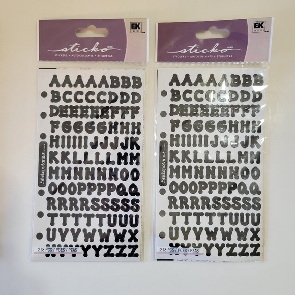 NWOT Sticko Alphabet Letter stickers 3 pack - Picture 4 of 4